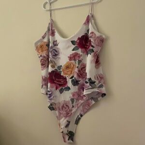 Live in the moment Floral body suit - super soft
